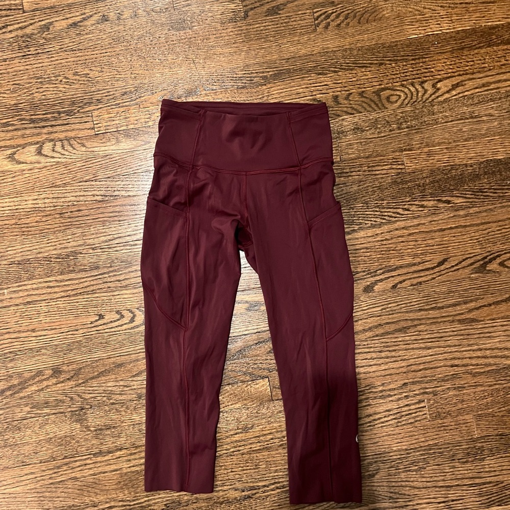 Lululemon Maroon Leggings